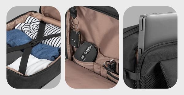 NATEC Camel Lite 15.6 19 l Ryggsäck Svart