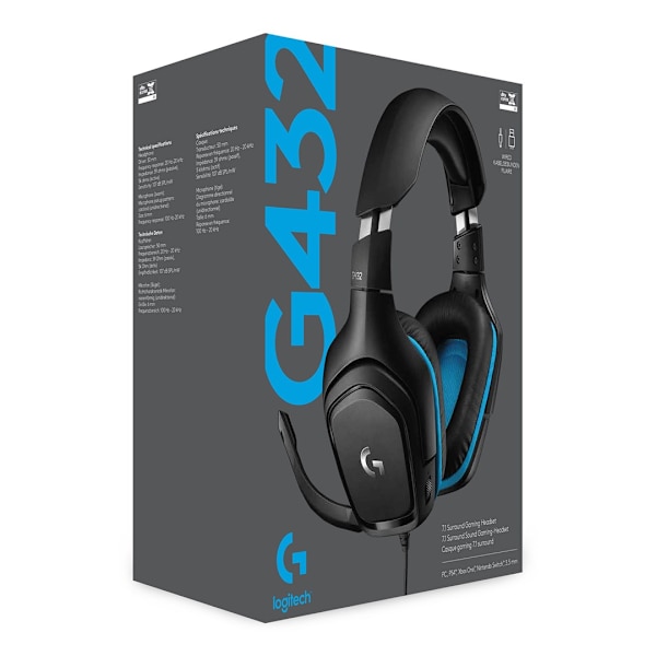 SŁUCHAWKI LOGITECH G432 7.1