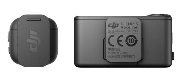DJI Mic 3 Trådlöst Mikrofonsystem (1TX + 1 RX) Svart