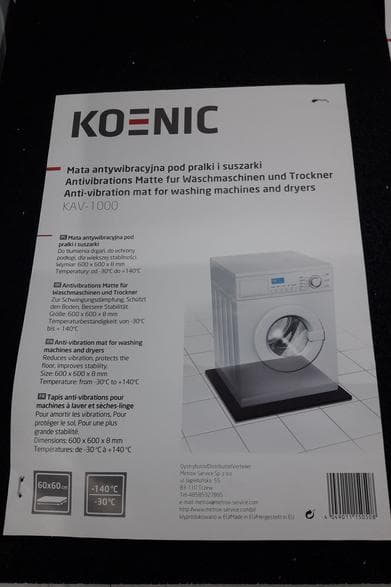 KOENIC KAV-1000 Vibrationsdämpande matta