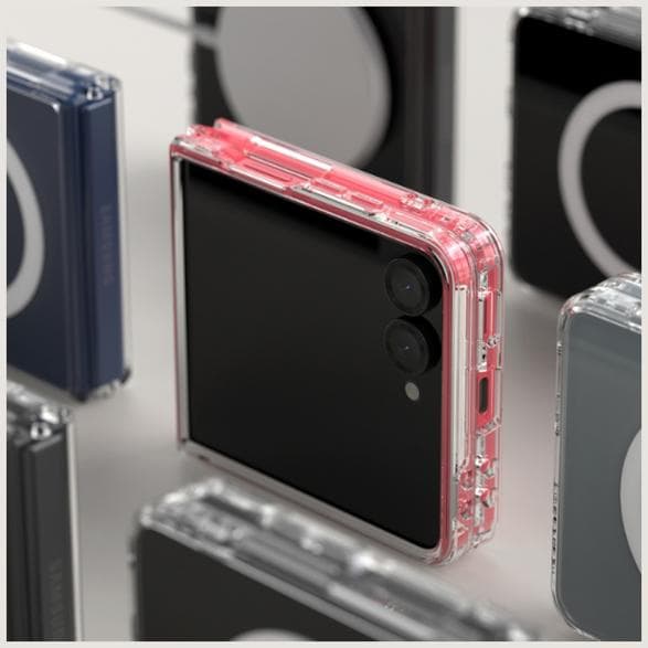 ARAREE Dubbel M-skal med MagSafe för Galaxy Z Flip7 Transparent