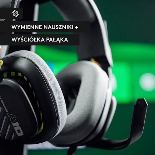 LOGITECH Astro A10 PC/PS5 Hörlurar Svarta