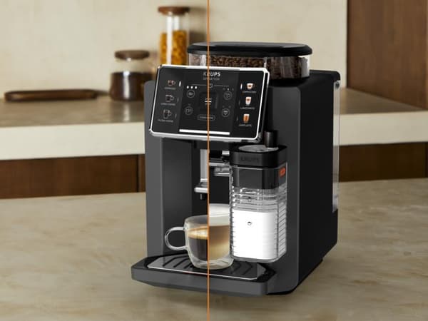 KRUPS Sensation Milk EA912HF0 Kaffebryggare Grå-Svart