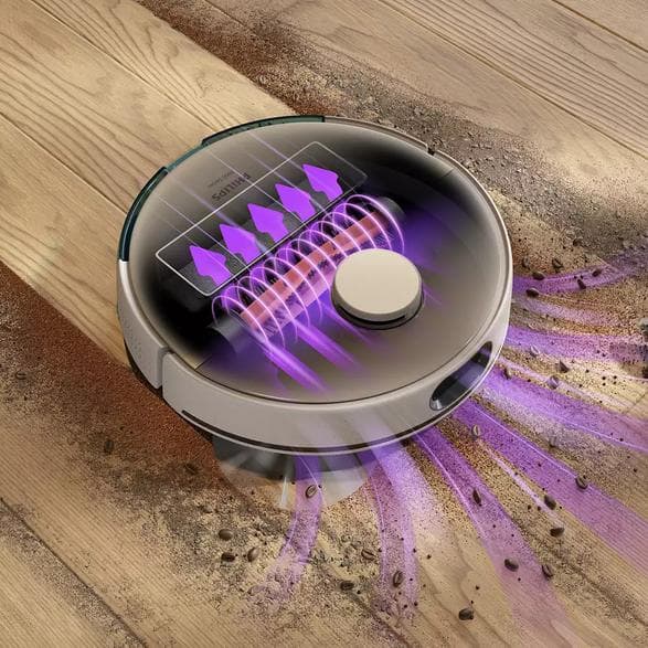 PHILIPS XU7000/02 AQUA 7000 Vit dammsugare och mopprobot