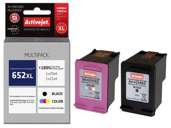 Activejet tusz do HP 652 F6V25/F6V24 reg AH-M652RX