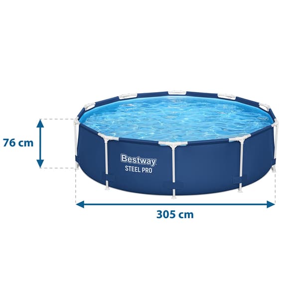 Trädgårdspoolram 305 x 76 cm 8-i-1 Bestway 56679