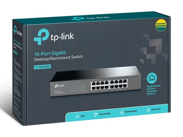 TP-LINK TL-SG1016D SWITCH 16xRJ45 10/100/1000 D/R