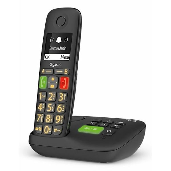 GIGASET E290A Svart fasttelefon