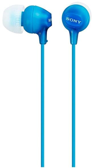 SONY MDR-EX15AP Trådbundna In-Ear-hörlurar med mikrofon, blå
