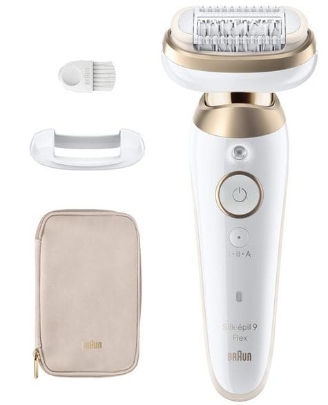 BRAUN Silk Epil 9 Flex 9-011 3D Epilator Vit och Guld