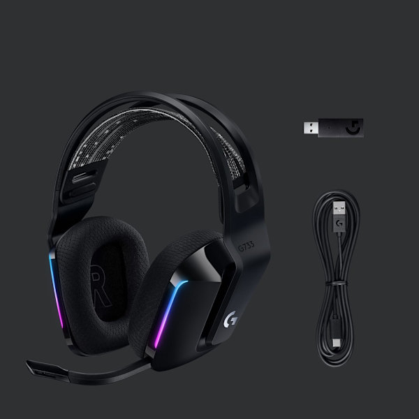 Słuchawki Logitech G733 Lightspeed Black