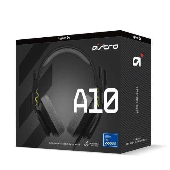 LOGITECH Astro A10 PC/PS5 Hörlurar Svarta