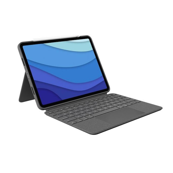 LOGITECH Combo Touch-skal till iPad Pro 12.9 grått 920-010257