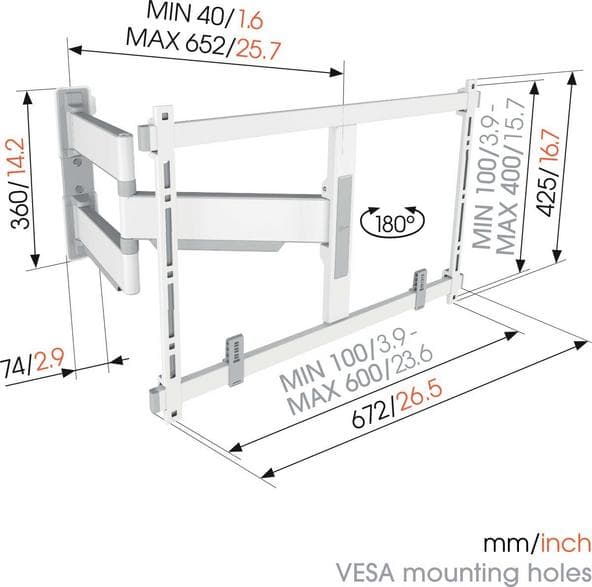 VOGELS TVM 5645 TV-fäste Vit