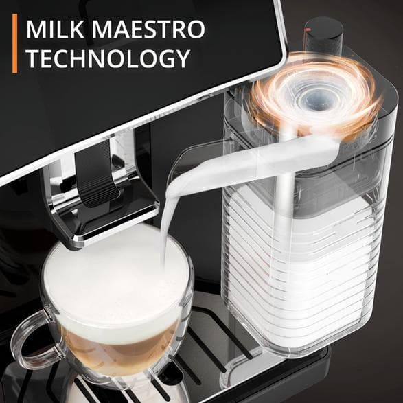KRUPS Sensation Milk EA912HF0 Kaffebryggare Grå-Svart