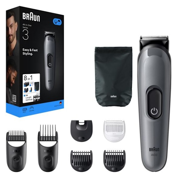 BRAUN AIO3540 Trimmer Grå