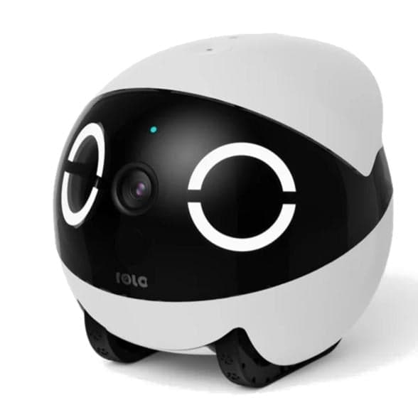 ENABOT Rola Mini intelligent övervakningsrobot svart och vit