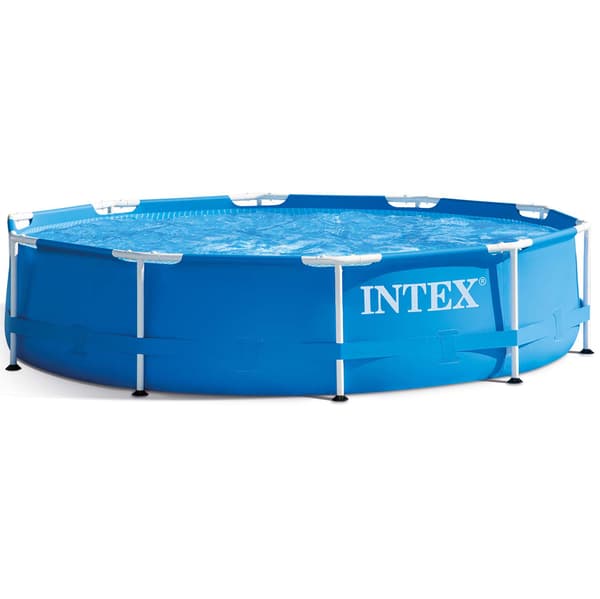 Trädgårdspool med ram 305 x 76 cm 10 i 1 INTEX 28202