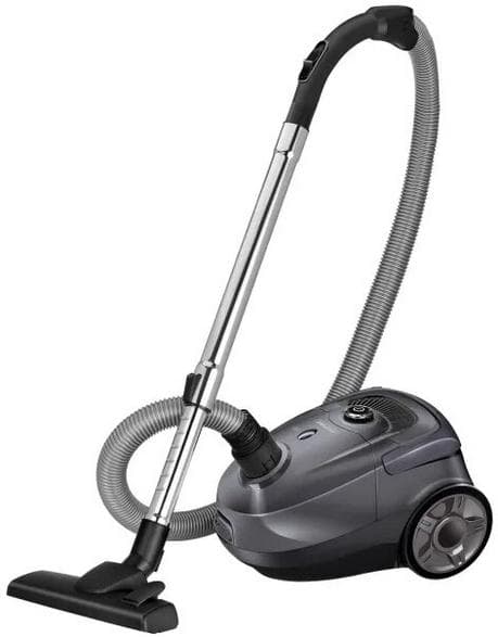 MPM MOD-52 850 W Dammsugare med påse Stor påse Tyst drift Grå och svart