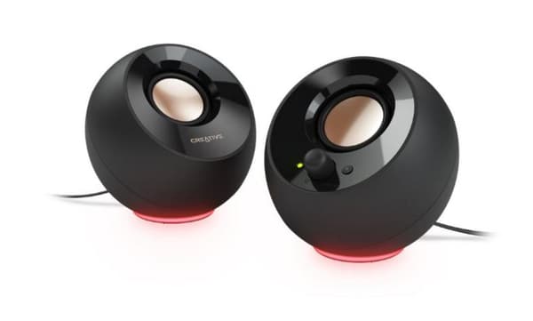CREATIVE Pebble SE 2.0 USB-C datorhögtalare med RGB-bakgrundsbelysning