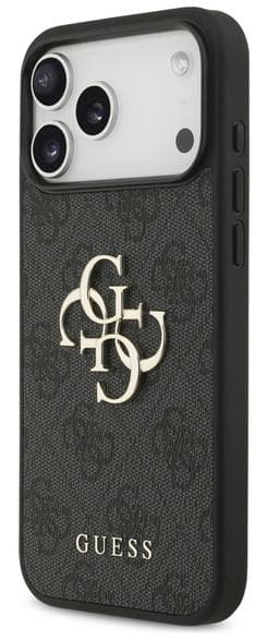 GUESS 4G Stor Logotypskal till iPhone 17 Pro Max Svart