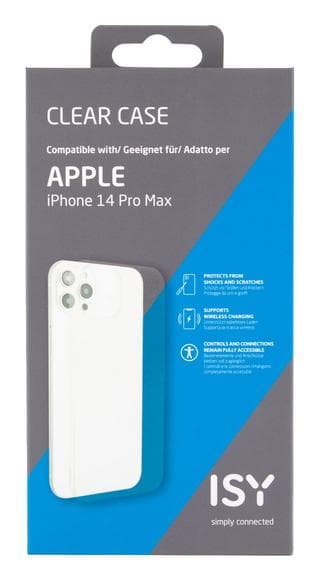 ISY ISC-1025 Skal till iPhone 14 Pro Max Transparent