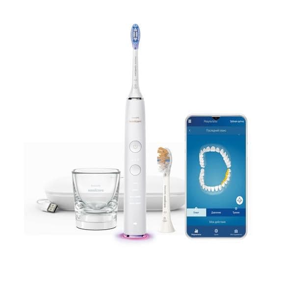 PHILIPS SONICARE HX9917/88 DiamondClean sonisk tandborste med applicering vit