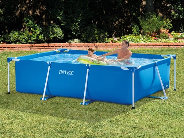 Trädgårdspool med ram 300 x 200 x 75 cm 2 i 1 INTEX 28272