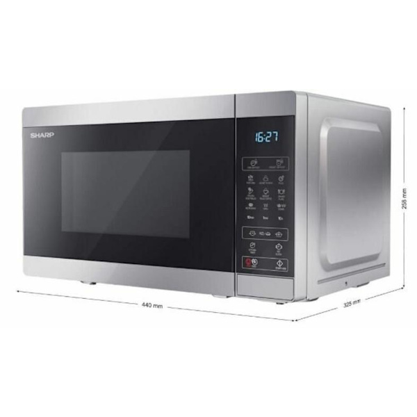 SHARP YC-MG02E-S mikrovågsugn med grill 20 l