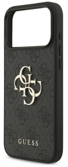 GUESS 4G Stor Logotypskal till iPhone 17 Pro Max Svart