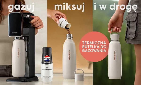 SODASTREAM Fizz&Go termosflaska 900ml sand