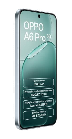 OPPO A6 Pro 5G Smartphone 8GB/256GB Grå