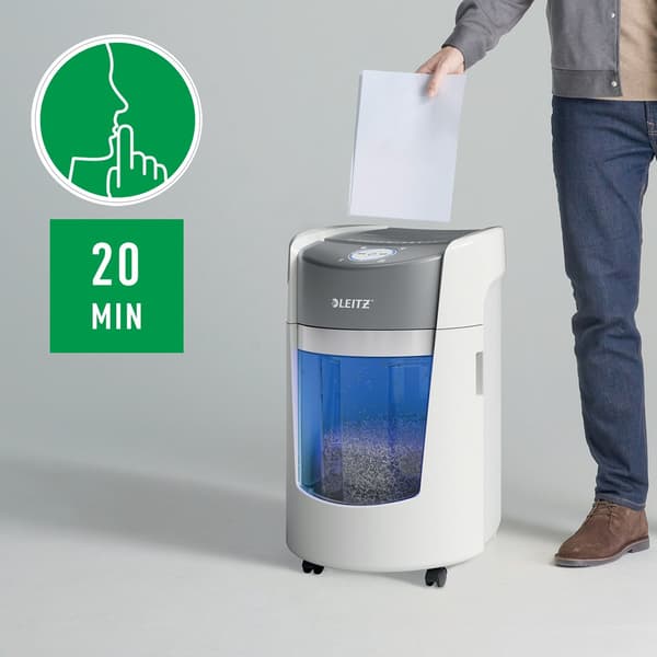Niszczarka Leitz IQ Optimax  350, P5, 8 kartek, 22l