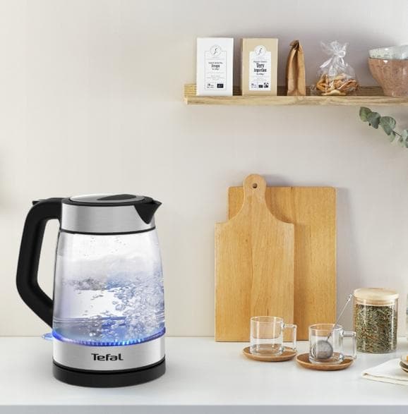 TEFAL KI605830 Vattenkokare Silver och Svart