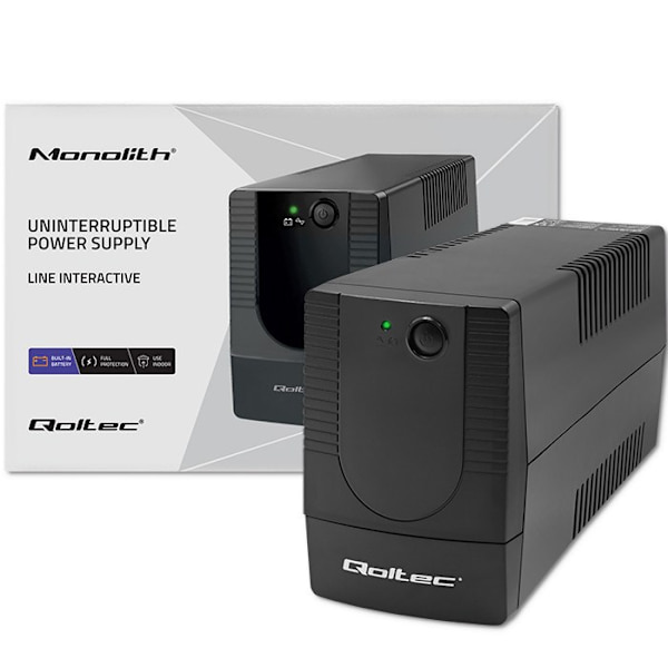 QOLTEC ZASILACZ AWARYJNY UPS LINE INTERACTIVE