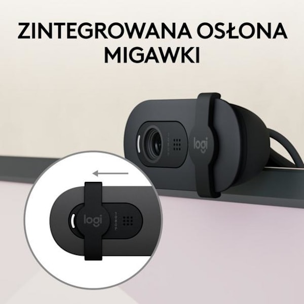 LOGITECH Brio 100 Webbkamera Grafit 960-001585