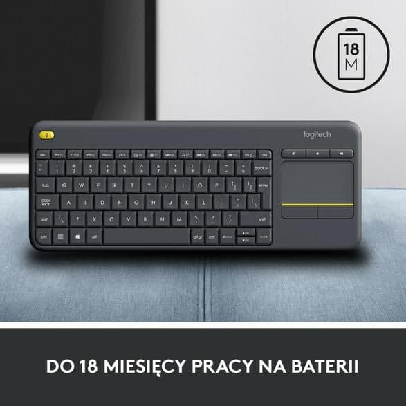 LOGITECH Trådlöst pektangentbord K400 Plus Svart 920-007145
