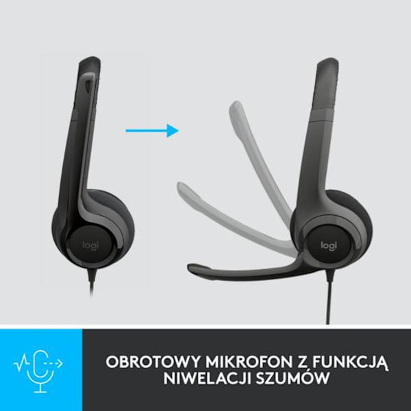 LOGITECH Stereoheadset H390 Trådbundna Hörlurar