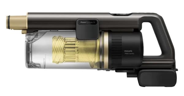 PHILIPS XC7167/01 Sladdlös Dammsugare Stål Gul