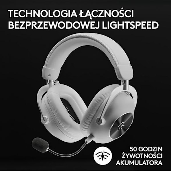 LOGITECH G Pro X2 Lightspeed Vita Hörlurar