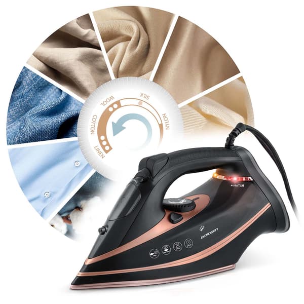 Żelazko parowe 3000W Berdsen BD-332 ceramiczna powłoka praca w pionie