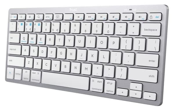TRUST Trådlöst Bluetooth-tangentbord Silver 24651