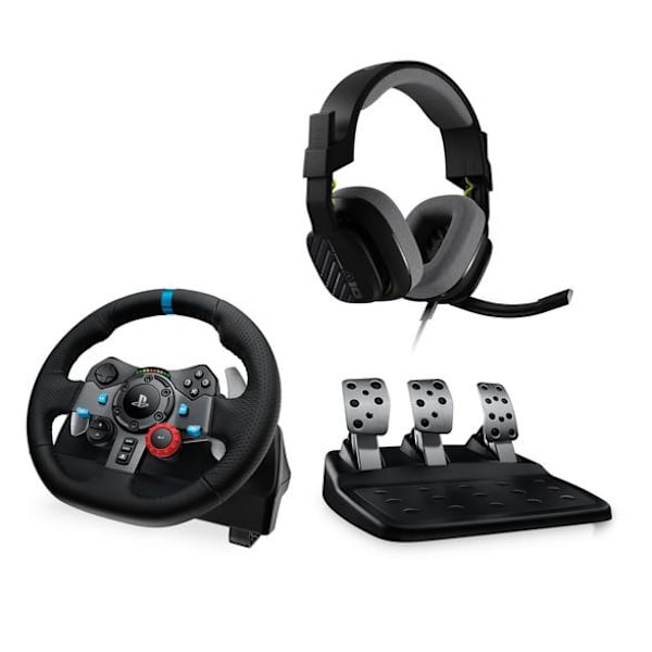 LOGITECH G29 ratt för PS5/PS4-konsol + Headset A10