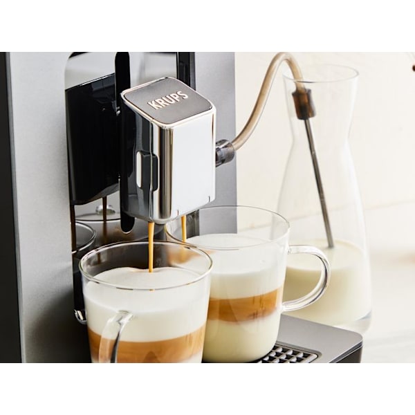 KRUPS Evidence Hot & Cold EA898GF0 Grå espressomaskin