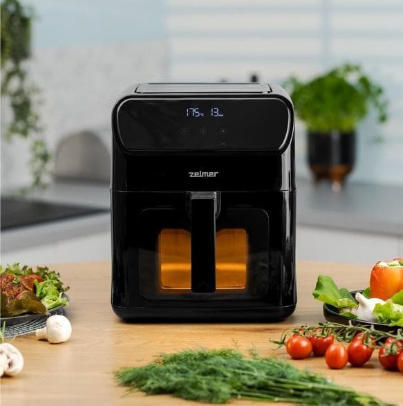 Lågfettsfritös ZELMER ZAF6500 1500 W, 6,5 L Svart