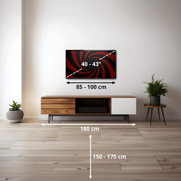 SHARP 43HP5465E 43" 4K QLED-TV Google TV Dolby Vision Svart