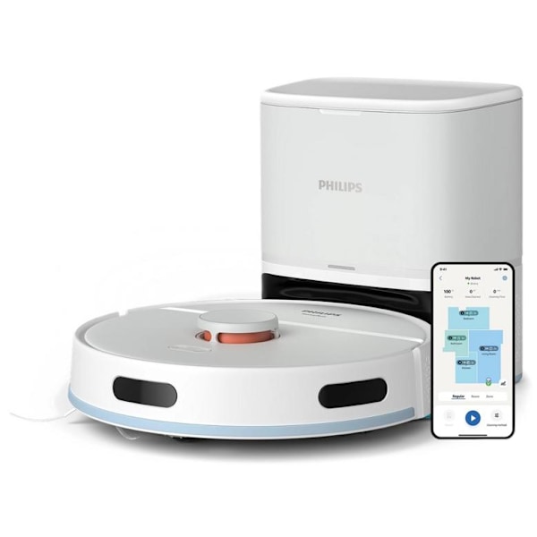 PHILIPS XU2100/25 Vit dammsugare och mopprobot