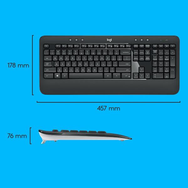 ZESTAW LOGITECH MK540 ADVANCED USB BLACK