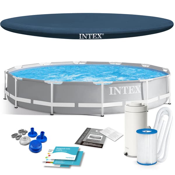 Trädgårdspool med ram 366 x 76 cm 4-i-1 INTEX 26712