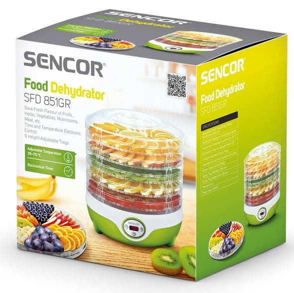 SENCOR SFD 851GR Livsmedelstork Grön-Transparent